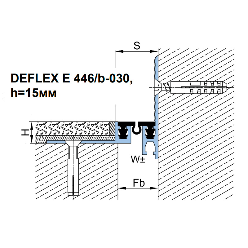 Deflex  Deflex E 446/b-065 80 с гладкой вставкой